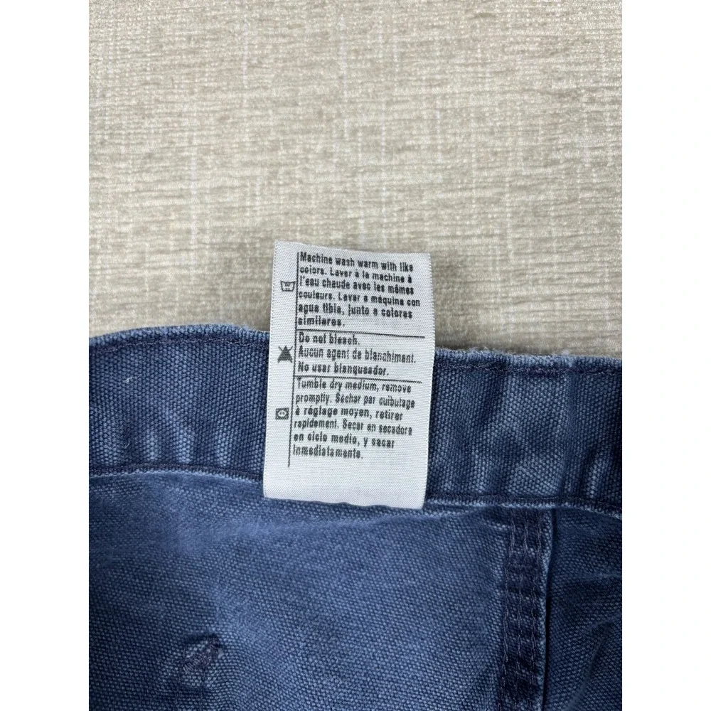 Carhartt B11 MDT Mens 40x34 Midnight Blue Washed Duck Work Dungarees Pants